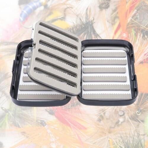 Impact-resistant PE Double-Layer Sponge Cushion Outdoor Fishing Gear Bait Fly Hook Case Lure Storage Box Fishing Tool Accessorie