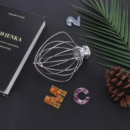 Whisk Stainless Steel Whip Attachment Stand Mixing Machine Replacement Dishwasher Safe for Kitchen Aid Tilt-Head Mixer Eggs