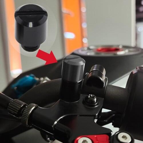 M8*1.25 Motorcycle Rear View Mirrors Hole Plug Screws Cover CNC Cap For Yamaha NMAX 150 155 XMAX 300 250 NVX155 TMAX530 TMAX560