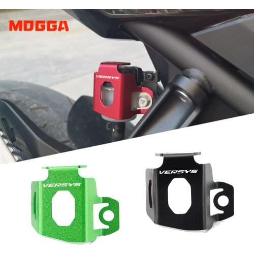 For Kawasaki Versys X300 300 Motorcycle High quality CNC Accessories Aluminum Rear Brake Fluid Reservoir Guard Cover Protector