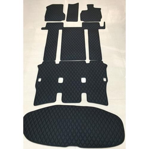 High quality! Full set car floor mats for Right Hand Drive Toyota Esquire R60 R70 2013-2001 7 8 seats waterproof durable carpets