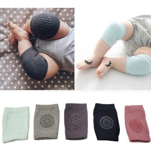1 Pair Baby Knee Pads Crawling Safety Elbow Infant Cushion Black Baby Leg Warmer For Kids Knee Support Protector Baby Kneecap
