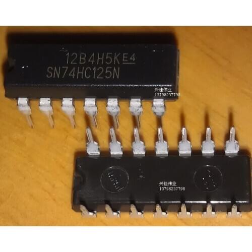 10PCS New SN74HC125N DIP14 package logic buffer / line driver chip non-inverting