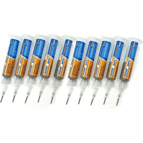 10pcs XG-Z40 Soldering Paste Flux Solder Tin Syringe For Soldering Iron Circuit Board Computer Services Industry Repair Tool