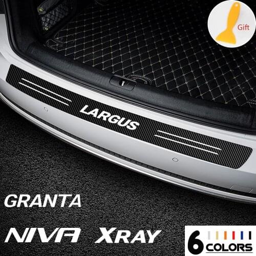 1x Auto bumper Sticker Anti Scratch Film Protective Style Car Stickers For LADA Largus Granta Niva Xray Car Accessories