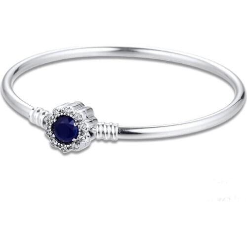 2021 New Free shipping Authentic 925 Sterling silver Splendid Life Bangle Fit European Charm Bracelets For Women Jewelry S925