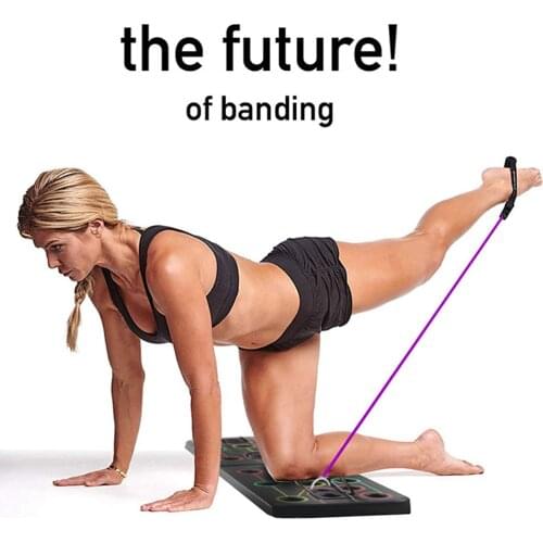 9 in 1 Push Up Board with Instruction Print Body Building Fitness Exercise Tools Men Women Push-up Stands For GYM Body Training
