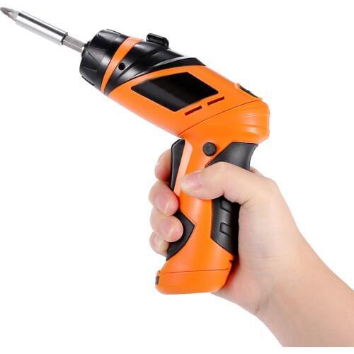 6Volt Electric Screwdriver Cordless Drill Mini Wireless Power Driver DC Lithium-Ion Battery Repair Tool Kit with LED Light