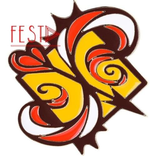 Anime SK8 The Infinity Langa Hasegawa Miya Reki Kyan Cherry Blossom Metal Badge Props Brooch Pin Pendant Cospaly Accessories