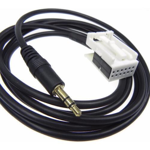 Car AUX Input Mode AUX Audio input cable Music Adapter Cable MP3 3.5mm For Volkswagen Tiguan Golf 6 RCD510 RCD310 RNS51