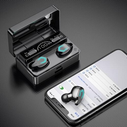 Wireless Headphones TWS Bluetooth-compatible Earphones 2000mAh Charging Box Sports Waterproof Headsets HiFi 9D Stereo Earbuds
