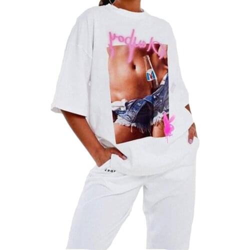 BHIGJYT Women's T-shirts With Inscriptions