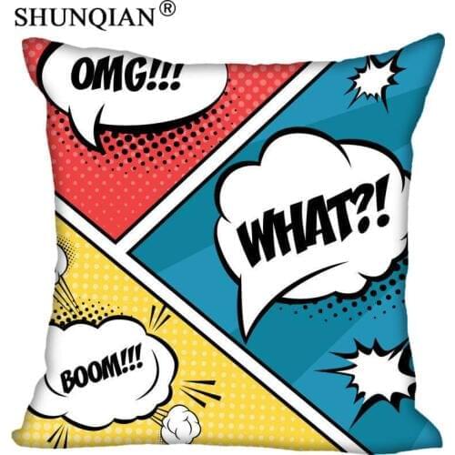 Pop Art Pillowcase Square Zippered Home Decorative Pillow Cover Wedding Custom Gift For Two Sides Printed