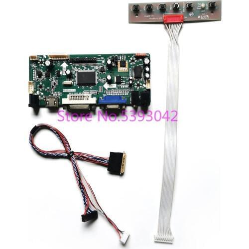 For LP173WD1 (TL)(C1)/(TL)(C2)/(TL)(C3)/(TL)(C4) LVDS 40-Pin WLED 17.3" VGA+DVI LCD screen 1600*900 controller card DIY kit