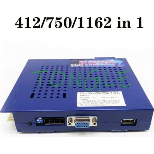 Horizontal / Vertical 750 In 1 Arcade Jamma Game Board game elf 412 in 1 Jamma Multi Game PCB Board Elf With CGA & VGA