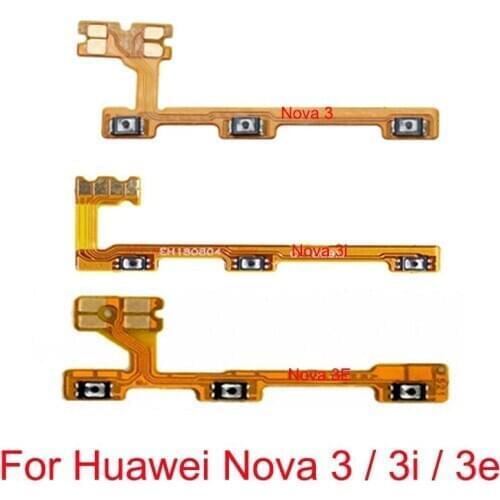 Switch Power ON OFF Volume Side Buttons Key Flex Cable For Huawei Nova 3 3e 3i Lite Nova3 Nova3i Nova3e Mute Silence Volume Key