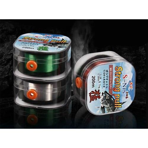 200M Brand Fluorocarbon Coating Fishing Line 0.4#-10# 3 Colors Sinking Abrasion Resistance Stretchable For Carp Fishing