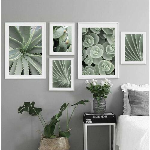 Nordic Poster Cactus Wall Pictures For Living Room Green Plants Wall Art Canvas Painting Cuadros Picture Posters Planta Unframed
