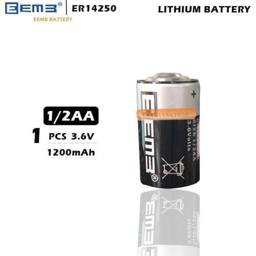 New Original EEMB ER14250 1/2AA 3.6V 1200mAh Lithium Battery PLC Batteries Free Shipping