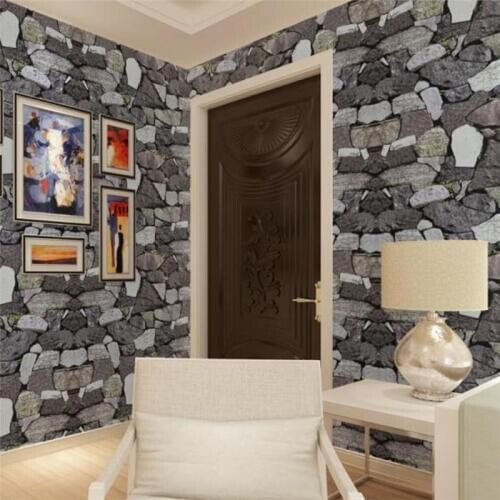 Beibehang Brick photo Wallpaper roll 3D Modern Wall Paper Luxury Classic Vintage 3D Wallpaper Living Room Background Wall Decor