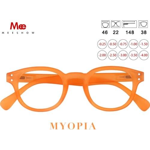 Meeshow Anti-blue light glasses women transprent blue light blocking glasses men myopia optical eyeglasses French Prescrition