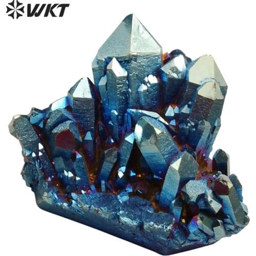 WT-G236 Wholesale Titanium Rainbow Quartz Cluster Beautiful Crystal Cluster Decor Stone Mineral Specimen Healing Quartz Stone