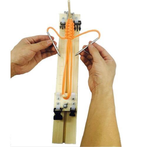 Paracord 2mm 3mm 4mm 550 Rope DIY Bracelet Winder Outdoor Paracord Bracelet Weaving Tools Military Bracelet Wooden Braider