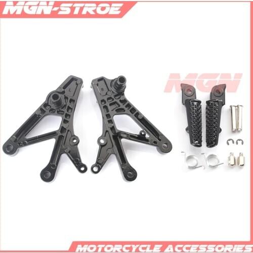 Front Footpegs Foot Pegs Footrest Pedals Bracket For CBR600 F4 CBR600F4 1999-2000 CBR600F4I CBR600 F4I 2001-2006