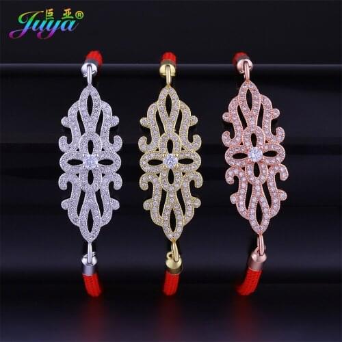 Supplies For Fine Jewelry Micro Pave Zircon Gold//Rose Gold Floating Flower Charm Bracelets 2020 Moda Women Girl Bracelets