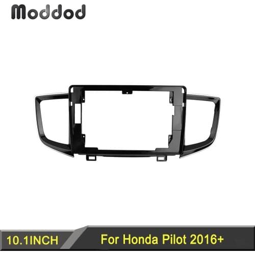 10.1 Inch Radio Fascia for Honda Pilot 2016+ Stereo GPS DVD Player Install Panel Surround Trim Face Plate Dash Mount kit Frame