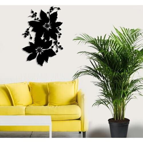 Christmas Decoration Flower Wall Room Home Accessory Wooden Table 34x50cm