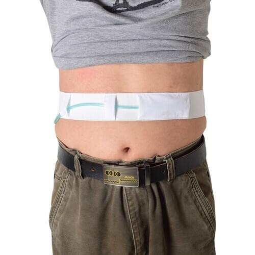 S/M/L Black Peritoneal Dialysis Conduit Belt Adjustable Breathable Abdominal Support Belt Braces & Supports TK-ing