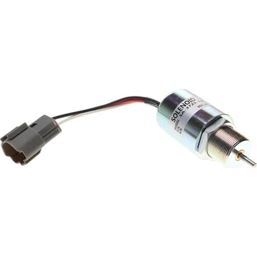 SA-3725-12 30A87-00040 Fuel Shut Off Solenoid for Mitsubishi L2E L3E S3L S4L Engine Volvo EC15 Toro 223D Mahindra 12VDC