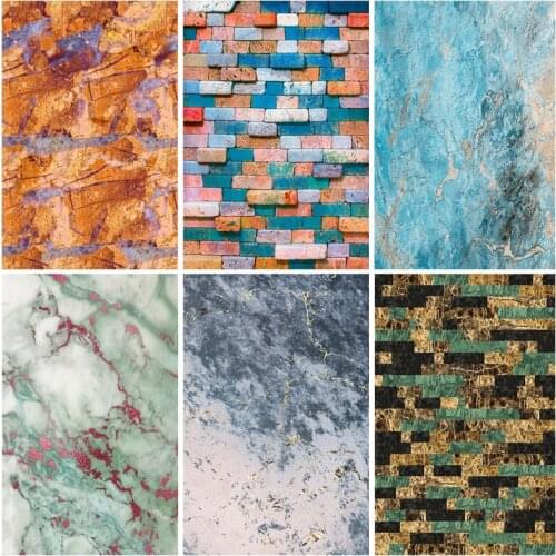 SHENGYONGBAO Marble Photography Background Dreamy Gradient Marble Texture Backdrops For Photo Studio 21411MRR-01