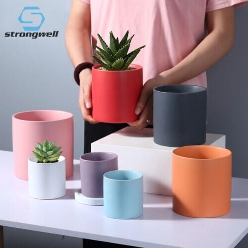 Strongwell Home Decoration Crafts Flower pots Multicolor Succulent Flowerpots Planter Fairy Garden Decoration Accessories Gifts