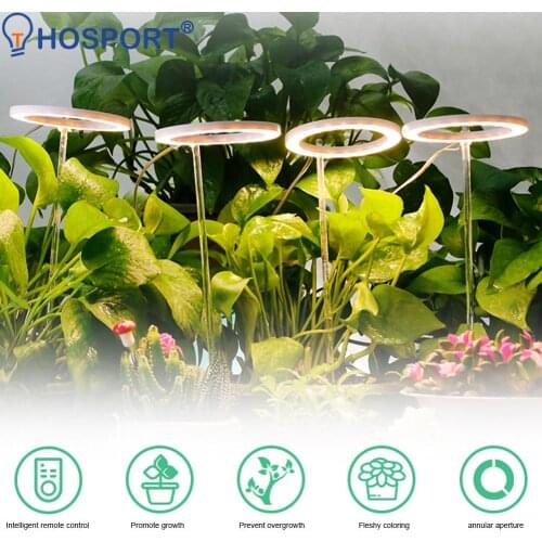 Angel Three Ring Grow Light DC5V USB Phytolamp For Plants Led Full Spectrum Lamp For Indoor Plant Seedlings Home Flower Succulet