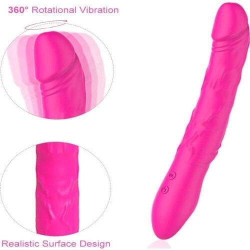 Vibrator Dildo G Spot Clitoral Stimulating Massager with 360 Rotating,Vibrating Dildo Adult Sex Toy Gift for Women ,Waterproof