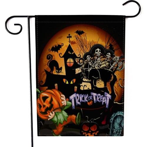 Funny Halloween Double-sided 3D printed Flag house flag&garden flag Halloween party Flags Hanging House Decoration style-10