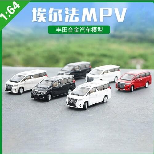 1:64 Toyota Alphard MPV Alloy Car Static Metal Model Vehicles For Collection Friends Childrens Gifts