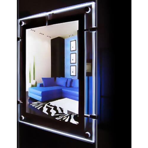 1 Unit/ Column) A3 Single Sided LED Window Displays Light Pocket, Cable Display Systems for Hanging Signs & Ads