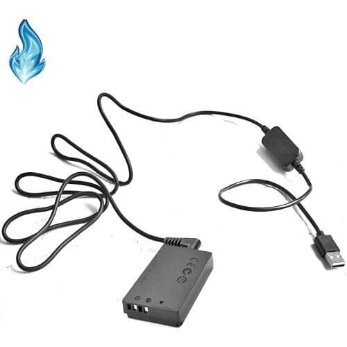 10Sets LP-E12 DR-E12 DC Coupler Fake Dummy Battery CA-PS700 USB Cable Adapter for Canon Camera EOS M EOS M2 M10 M50