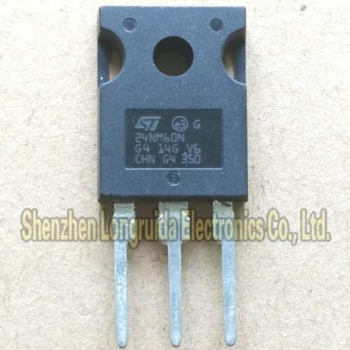 10PCS 24NM60N STW24NM60N TO-247 MOSFET TRANSISTOR 24A 600V