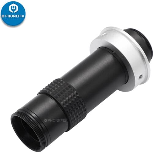 Continuous Zoom C-mount Lens 1X-120X 15:1 High Coverag Distance For CCD CMOS Digital Industrial Video Microscope Camera Lens