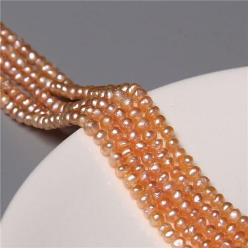 2.8 MM Irregular Baroque Natural Freshwater Pearl Bead Punch Loose Beads for Make Jewelry DIY Bracelets Necklaces Rings Earrings