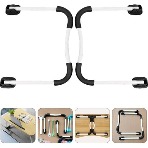 2Pcs Folding Bed Table Legs Sturdy Bed Computer Desk Legs Table Stands Bed Desk Folding Support Table Frame Table Leg