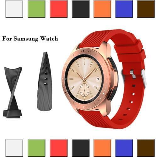 20mm Sport Silicone Watchband Strap for Samsung Galaxy Watch 42 46 Band for Samsung Gear Sport/Gear S2 Classic Silicone
