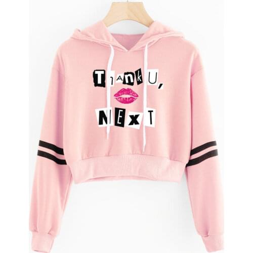 2021 Fashion Design 3D Ariana Grande Navel Hoodies Women Fashion Casual Pink Navel Sweatshirt Ariana Grande Sexy Hoody Hip Hop