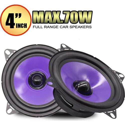 35W 4 Inch Car Audio Speaker Modified Speaker Full Range Heavy Mid-bass Car Fever Door Speaker PZ-F4001 A Pair 60Hz-20KHz