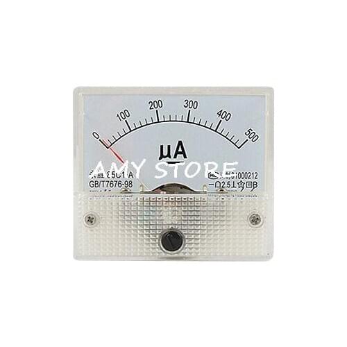DC 500uA Analog AMP Current Panel Meter Ammeter 85C1-A