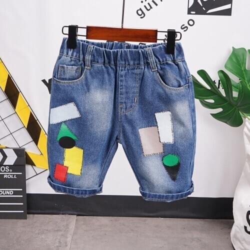 Childrens shorts Summer NEW Cotton denim shorts For Boys Girls Brand Shorts Toddler Kids Short Sports Pants Baby Clothing 2-7ye